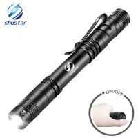 Pen Light Mini Portable LED Flashlight 1000 lumens 1 Switch Mode led flashlight For the dentist and for Camping Hiking Out Rechargeable  Flashlights