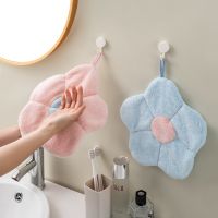 hotx 【cw】 Hand Thickened Coral Fleece Breathable Handkerchief Super Absorbent Dishcloth