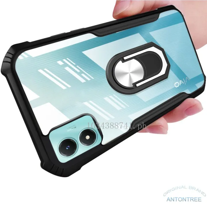 GOKEN Cover per Realme C33, Anti-Caduta Anti-Graffio Traslucido Hard PC