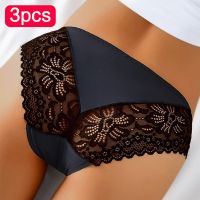 3Pcs Lace Underwear Panties for Womens Panties Set Sexy Intimate Lingerie Lace Nylon Erotic Briefs Transparent Pantie Female