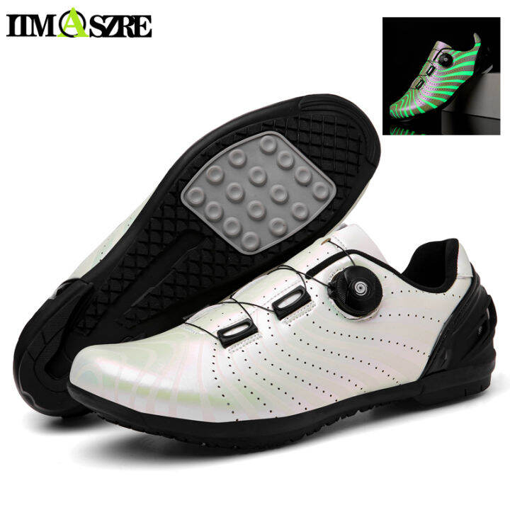 white luminous non cleats bike shoes road bike cleats shoes for mtb rb
