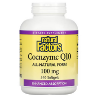 Natural Factors Coenzyme Q10 100 mg 240 Softgels  (exp.03/25)