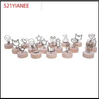 521YIANEE 1 PC ของขวัญ ของตกแต่งบ้าน สมุดบันทึก คลิปภาพ กรอบรูป ที่ใส่ไม้กลม ข้อความสนับสนุนซ้าย