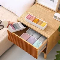 Storage Box Underwear Socks Plastic Storage Box Desktop Drawer Box Home Can Be Superimposed Drawer Sorting Box