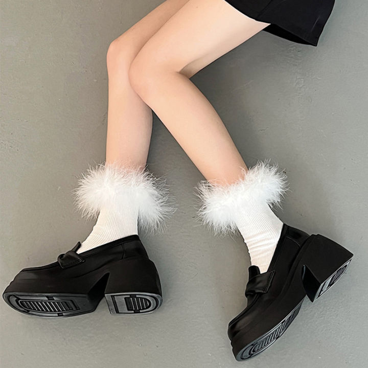 darane-2023-รองเท้าส้นสูงสไตล์อังกฤษใหม่-รองเท้าหนังผู้หญิงส้นหนา-รองเท้าส้นสูงนุ่มสบาย-รองเท้าหนังผู้หญิงส้นหนาตื้นย้อนยุค