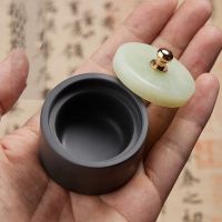 【YF】 Small sizeChinese Yan Tai Inkstone Inkslab for Calligraphy Ink Stick stone Chinese Painting Study Supplies 4.6 x 3 2 cm