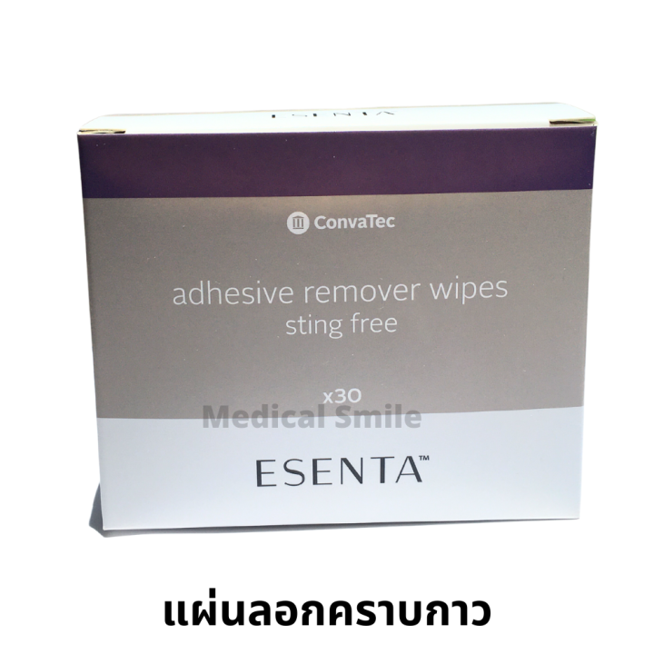 Convatec Esenta™ Adhesive Remover Wipe Sting free บรรจุ 30 ซอง (ซองละ 1