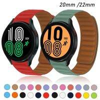 （Bar watchband）สายนาฬิกาสำหรับ Samsung Galaxy Watch 4/Classic 46Mm 42Mm/Active 2/3สร้อยข้อมือซิลิโคนแม่เหล็ก Huawei Gt 2/3 /Pro