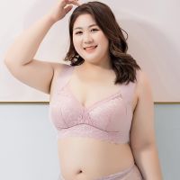 fat pl bra 2 catties fat mm รวบรวม 3 catties ชุดชั้นในแบบบางขนาดใหญ่ของผู้หญิงไม่มีแหวนเหล็กสไตล์เสื้อกั๊กขนาดใหญ่ Bra A728