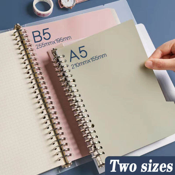 A5 Binder Notebook binder Inner refill page A5/B5/A4 looseLeaf cover