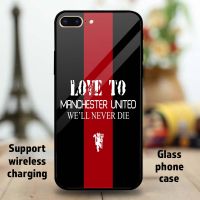 รัก To Manchester เคสสำหรับ Apple Iphone กระจกเทมเปอร์โทรศัพท์11 12 Mini 13 Pro Max 6 7 Plus 8 X Max XR Samsung Galaxy S9 S10 + Huawei P20 Mate