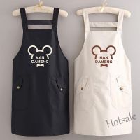 【hot sale】□ D13 Printing Korean Version Fashion Apron Waterproof Oilproof Cooking Catering Dedicated Adult Waist Female