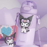 DXY 600Ml Kuromi Sanrio กระบอกน้ำ Tritan วัสดุ Bpa ฟรีล็อกป้องกันกันรั่วรูปการ์ตูน Onerrymy