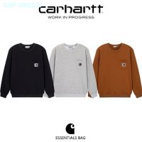 Umen Carhartt Carhart คลาสสิกกระเป๋าลายภูเขาผู้ชายและผู้หญิงหลวมฤดูใบไม้ร่วงและฤดูหนาวคู่คอกลมบวกเสื้อขนแกะ