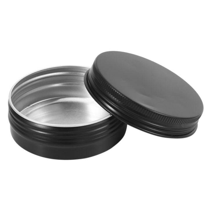 aluminum-tin-cans-24-pack-2oz-60g-round-metal-container-screw-top-cans-cosmetic-sample-containers-candle-travel-tins