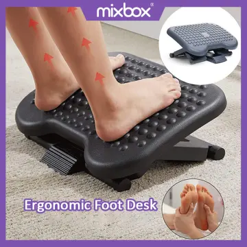 Under Desk Step Stool Foot Massager Footrest Non-slip Foot Pad