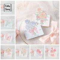 EDDY SONG 10pcs การตกแต่ง DIY การ์ดอวยพร ชุดช่อดอกไม้ การเขียนด้วยลายมือ การ์ดข้อความ ประณีตประณีตประณีต พรพรพร ของขวัญเฉลิมฉลอง