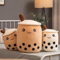 Boba Anime Tea Cup Plush Toys Bubble Milk Tea Stuffed Pillow Popping Food Soft Kawaii Room Decor Birthday Gifts For Boys Girls