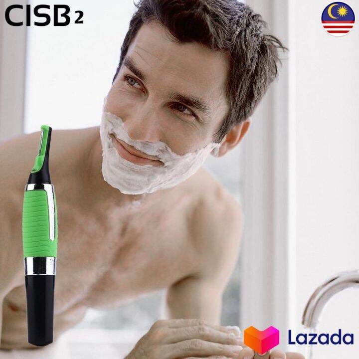 Multifunctional Hair Beard Sideburn Trimmer LED Ear Nose Neck Eyebrow