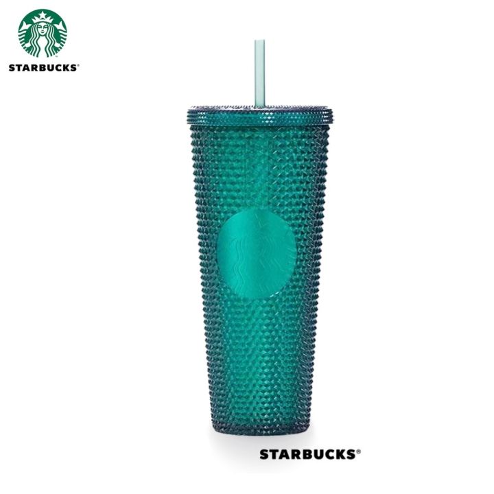 พร้อมส่ง-starbucks-cup-ไทย-starbucks-แก้ว-starbucks-หนาม-แก้วสตาร์บัคส์ของแท้-สตาร์บัคส์-แก้ว-หนามด้วยฟาง-24oz-diamond-studded-tumbler-goob