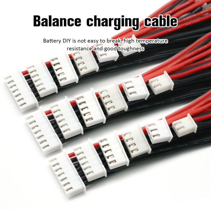 5ชิ้น-ล็อต1s-2s-3s-4s-5s-5s-6s-สายเครื่องชาร์จแบบสมดุลแบตเตอรี่-lipo-ขายส่งสายไฟปลั๊กเชื่อมต่อ-b6