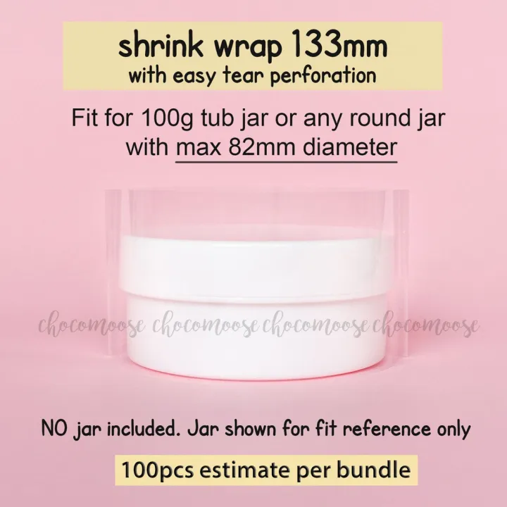 Shrink Wrap Band for Cosmetic Jars (Precut Plastic Seal) Lazada PH