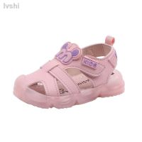 ❇◎ ❉◕2020 summer baby sandals 1-3 years old girl bright lamp Schole shoes LED flashing soft non-slip boy Beach