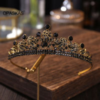 งานแต่งงานวันเกิดอุปกรณ์เสริมผม Broque เจ้าสาวครึ่งวงกลมมงกุฎพรหม Headwear Rhinestone ฝัง R Headdress หรูหราโลหะผสม PT