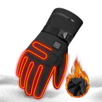 Electric Heated Gloves Winter Warm Riding Gloves Touch Screen Ski Gloves Cold Windproof Waterproof Heated Motorcycle Gloves New