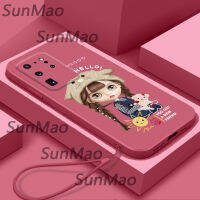 เคสโทรศัพท์ Samsung S20 Ultra ซิลิโคนอ่อนนุ่มปกหมวกออกแบบปกสำหรับสาว