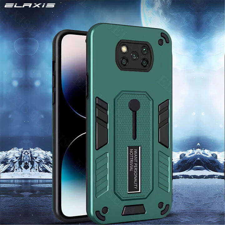 elaxis-เคสกันกระแทกทหารสำหรับ-xiaomi-poco-x3-pro-x3-x3-nfc-ฝาหลังเลนส์-cmaera-เคสป้องกันแท่นวางโทรศัพท์ที่มองไม่เห็นชิ้นเดียวสำหรับดีไซน์ใหม่