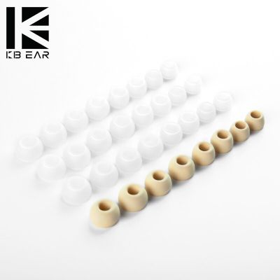 1/16 Pairs(S/M/L/XS) Soft Silicone Replacement Eartips Coffee Clear Earbuds Replacement Ear Pads For KS1 KZ BL03 Earphone New Wireless Earbud Cases