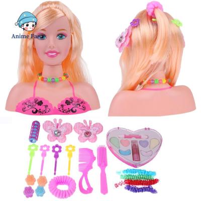 Barbiestyle Barbiepink Barbiecore น่ารัก เล่นบ้าน เกมเจ้าหญิงงาม DIY ของขวัญในอุดมคติสำหรับเด็กผู้หญิง แกล้งเล่นชุดเจ้าหญิง แต่งหน้าทรงผมตุ๊กตา ตุ๊กตาแต่งหน้าหวีผมของเล่นสำหรับเด็ก แต่งตัวของเล่น