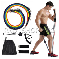ยางยืดกล้ามเนื้อ ยางยืด สายแรงต้าน ออกกำลังกาย ครบชุด สร้างกล้ามเนื้อ ออกกำลังกาย Fitness pull rope