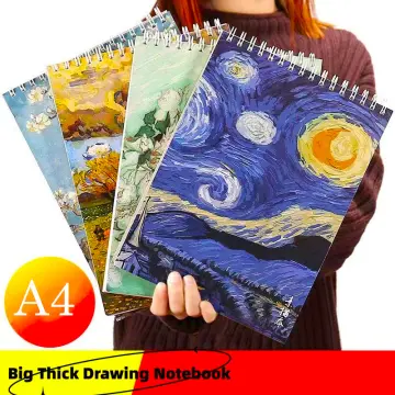 A4/8k Thickened Sketchbook Student Art Painting Drawing Paper