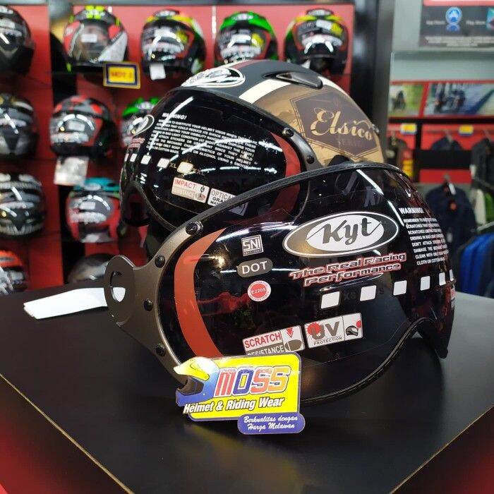 Kaca Helm Visor KYT Elsico Dark Original Lazada Indonesia
