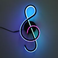 hyfvbujh✙☾ Wall Lamp Metal Musical Note Shaped Bedside Night Hallways Indoor Room Bed