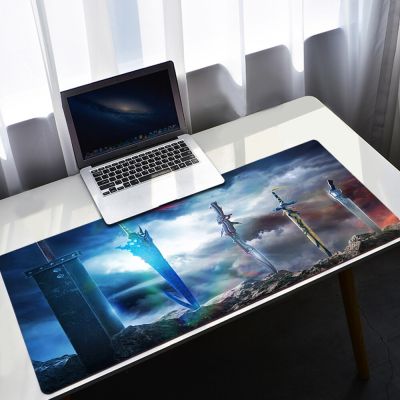 Final Fantasy Custom Gaming Hot Sell Mouse Pad Anime Soft Lovely Mice Pad Carpet Desk Mat Desktop Mouse Pad Rubber Keyboard Pad Basic Keyboards