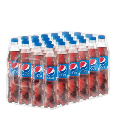 สินค้ามาใหม่! เป๊ปซี่ น้ำอัดลม 430 มล. แพ็ค 24 ขวด Pepsi Soft Drink 430 ml x 24 Bottles ล็อตใหม่มาล่าสุด สินค้าสด มีเก็บเงินปลายทาง