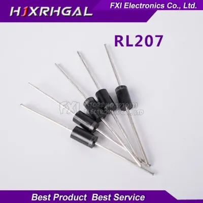 100pcs RL207 วงจรเรียงกระแสไดโอด 2A 1000V DO-15 ใหม่เดิม