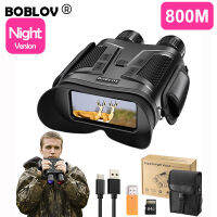 BOBLOV NV800A หน้าจอช่วงกล้องส่องทางไกล Night Version IR Waterproof  3inch Binoculars Telescope Scope Screen 64GB HD 1080P Full Dark 800M 6X ซูมออปติคอล 5X สำหรับการดูสัตว์ป่ากลางแจ้งการสังเกต