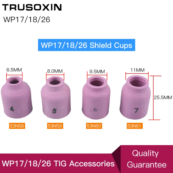 Plastic Welding Nozzle 10pcs 53N Series TIG Welding Ceramic Cup Nozzle