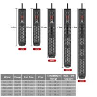 Sunsun LCD Digital แสดงผลเครื่องทำความร้อนแบบคงที่ Submersible Adjustable Heating For Aquarium Fish Tank Temperature Control