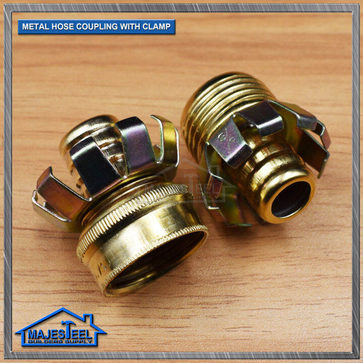 Metal Hose Coupling with Clamp 1/2'' 5/8'' 3/4'' (MAJESTEEL