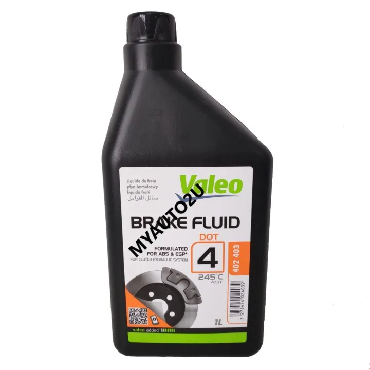 Valeo DOT 4 Brake Fluid. 1L Lazada