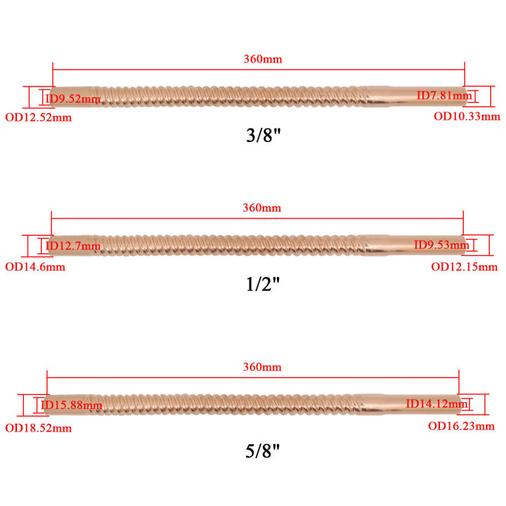 อุปกรณ์เสริม12-19มม-เครื่องปรับอากาศทองแดงท่อลูกฟูกเครื่องปรับอากาศเชื่อมต่อท่อง่ายต่อการโค้งงอท่อเชื่อม