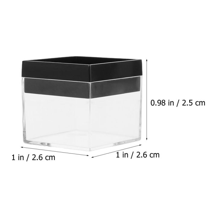 ใหม่2023-12pcs-transparent-square-กล่องตัวอย่างน้ำแร่คอลเลกชันกล่องเก็บของธรรมชาติแร่หินตัวอย่างน้ำแร่กล่องกล่อง