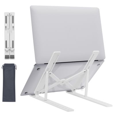 Adjustable Laptop Notebook Stand Holder  Foldable Portable Plastic Riser loptop holder Compatible with 10 -17.3 inch MacBook Laptop Stands