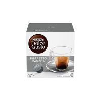 กาแฟแคปซูล NESCAFE DOLCE GUSTO-- Ristretto Barista --16capsules A short cup (at 35ml), with an intensity of 9 An aromatic coffee with a syrupy, full body, and a dense crema Balanced between notes of roasted cocoa with a lively citrus acidit