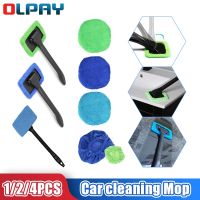 Car Cleaner Window Brush Kit Cleaning Mop with Long Handle Windowshield Washing Towel Home Dust Wiper Cloth Car Wash Accessory